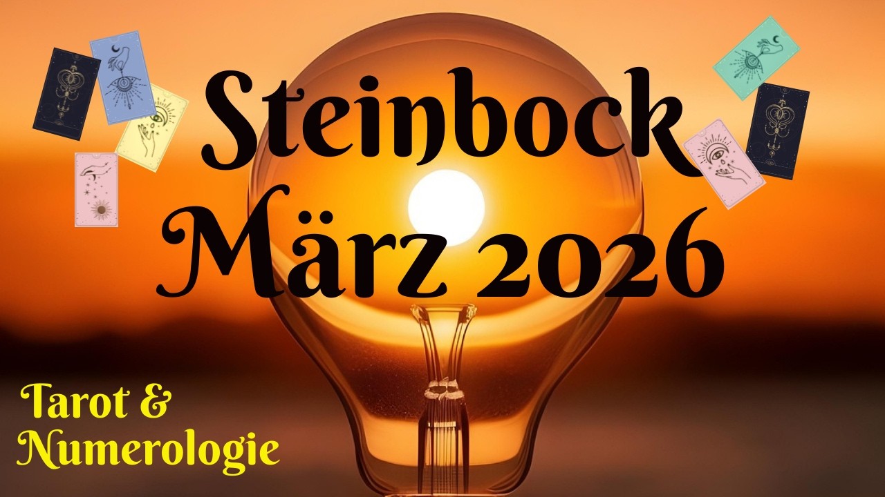 Steinbock ♑️  - Sonne, Mond und Aszendent: Tendenzen / Impulse für März 2026 / Tarot