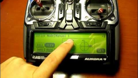 Hitec Aurora 9 - přiřazení funkcí