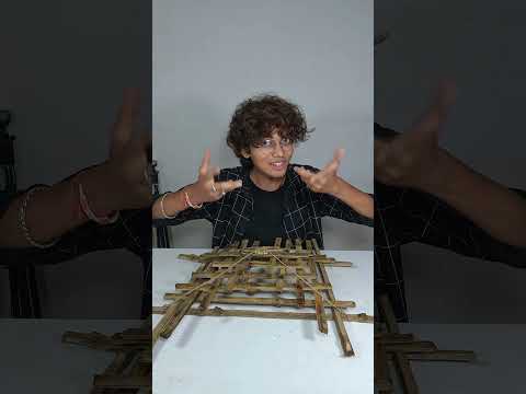 How To Turn Sticks Into A Real Basket 😮 #shorts #viral