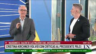 Cristina Kirchner volvió con críticas a Milei; el pase entre Antonio Laje y Luis Novaresio