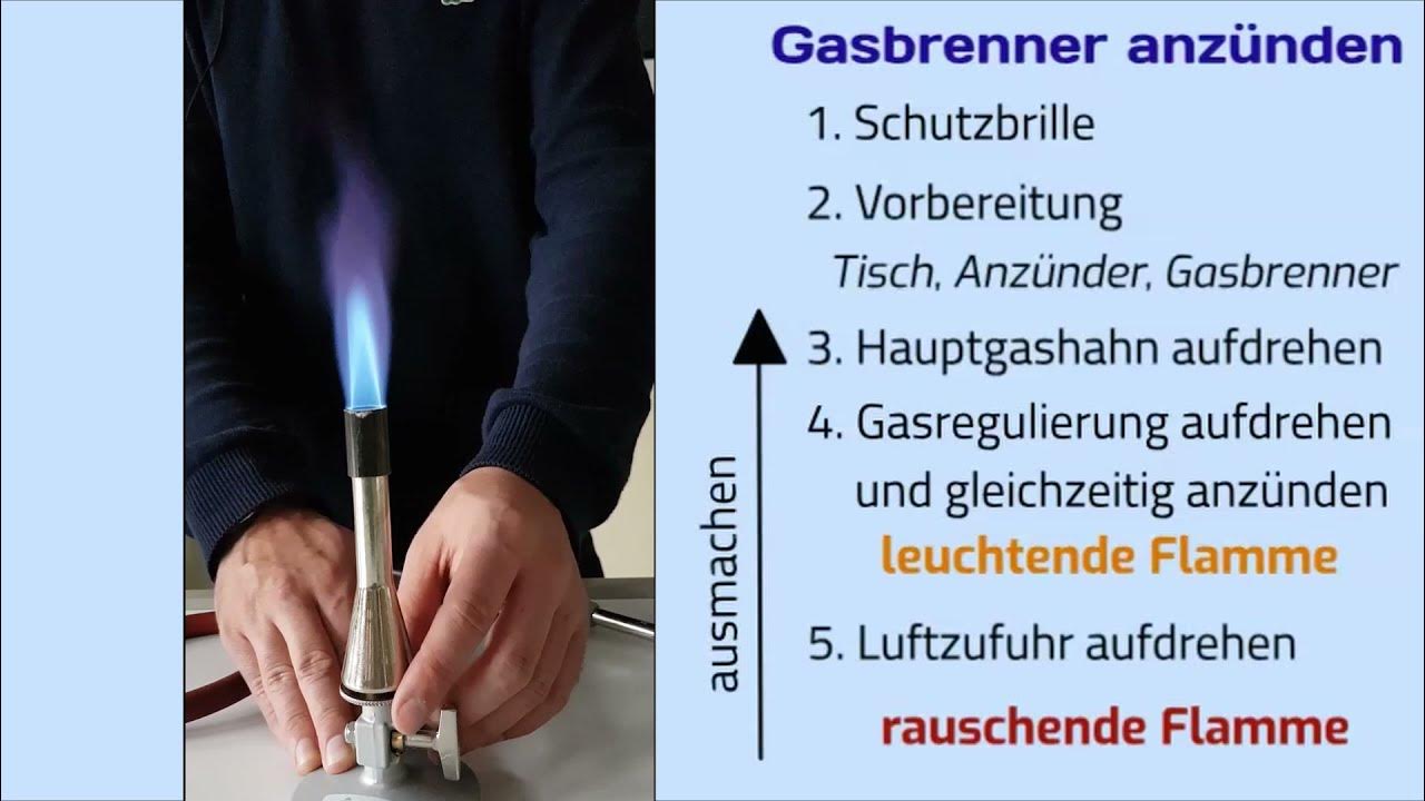 Mit Welcher Flamme Wird Im Allgemeinen Gearbeitet Gasbrenner I: experimentieren (anzünden und ausmachen) - YouTube