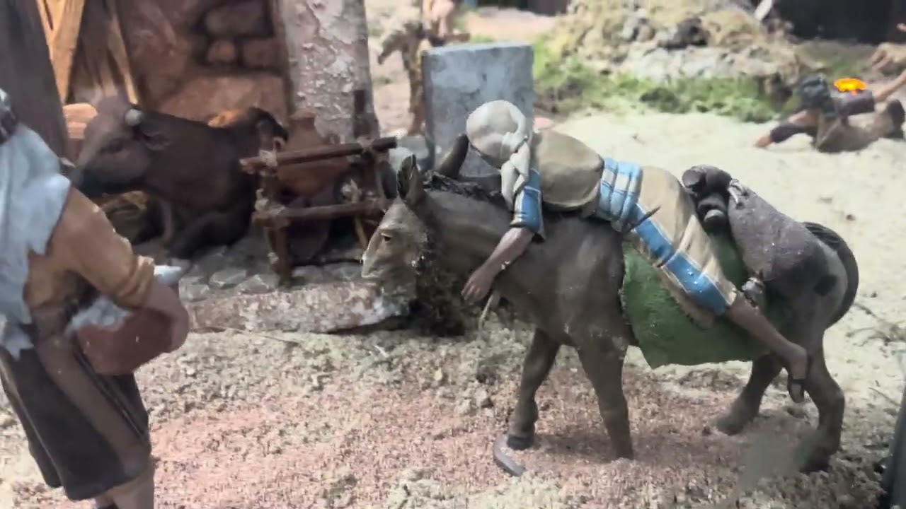 Navidad en Madrid 2025-26. Belén de la plaza de Oporto (Carabanchel ).