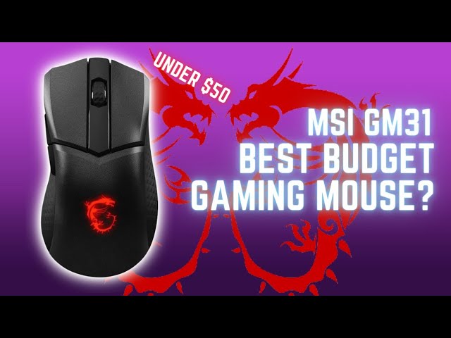 Souris gaming sans fil msi clutch gm31 noir et rouge CLUTCH GM31  LIGHTWEIGHT WIRELESS - Conforama