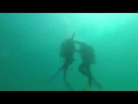 Chonburi: 2014 Pattaya Scuba Exams Skill Ascending without Buoyancy GoPro (unedited)