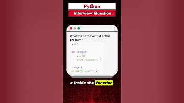 Day 2/30 Python Interview Question | Variable Scope in Python #python #coding #interview