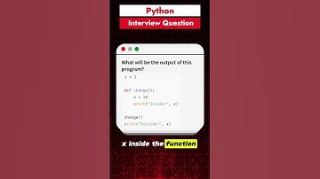 Day 2/30 Python Interview Question | Variable Scope in Python #python #coding #interview