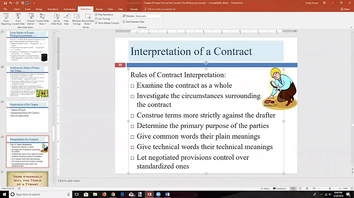 Lecture 2 for "Chapter 8: Proper Form of the Contract: The Writing" (LGLA 1351)