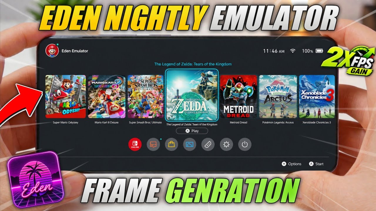 Eden Emulator - Frame Generation UPDATE 🔥 - Best Nintendo Switch