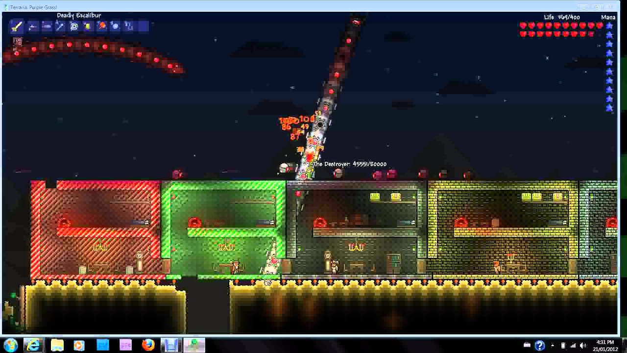 terraria the destroyer YouTube