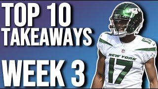 Top 10 Fantasy Football Takeaways | Week 3 Fantasy Football