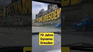 70 Jahre Dynamo Dresden Fanaktion Terrassenufer Dresden / Sportgemeinschaft SGD / Brühlsche Terrasse
