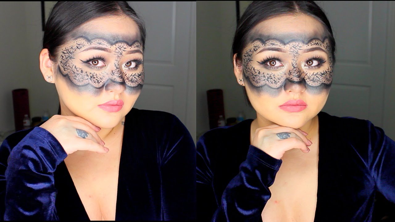 Glam Mask for Halloween | Tutorial - YouTube