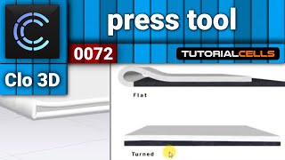 0072. press tool ( fold angle ) in clo3D