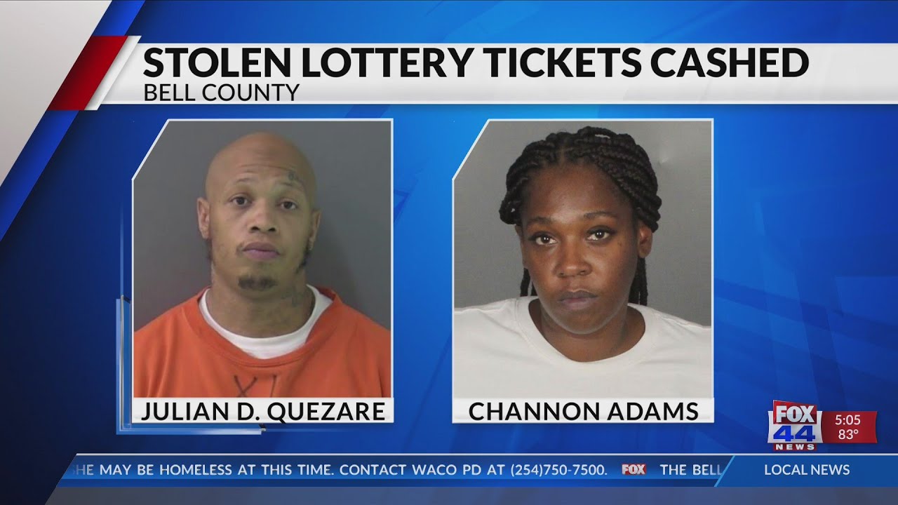 Couple arrested after stolen lottery tickets cashed - YouTube