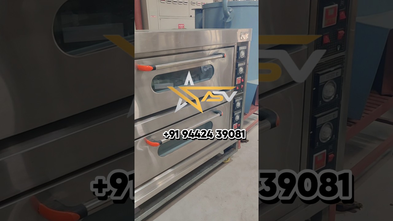 Stainless Steel Double Deck Oven | Bakery & Cafe Baking Solution | ASV 