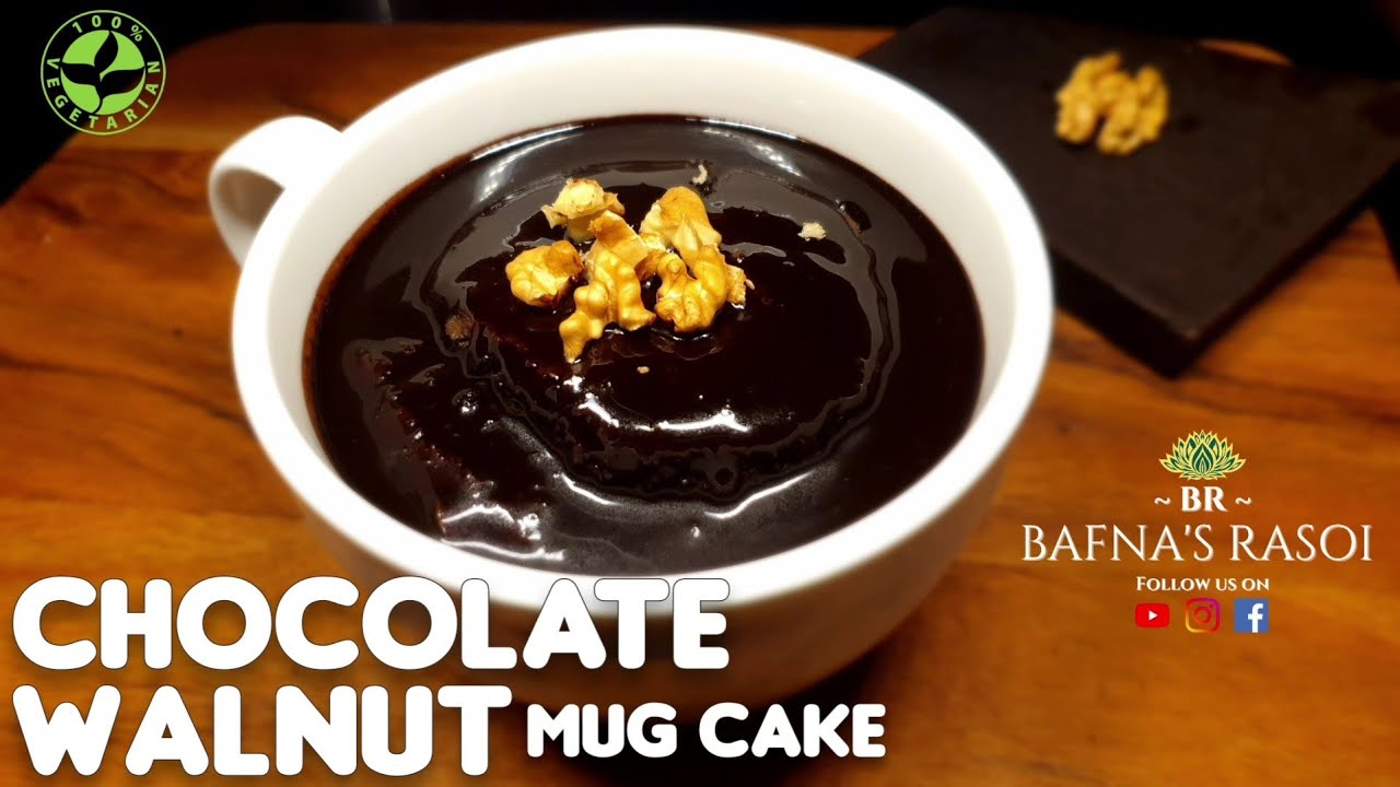 Chocolate Walnut Mug Cake Recipe | Instant Mug Cake Recipe | Winter Special Recipe |Bafna's Rasoi