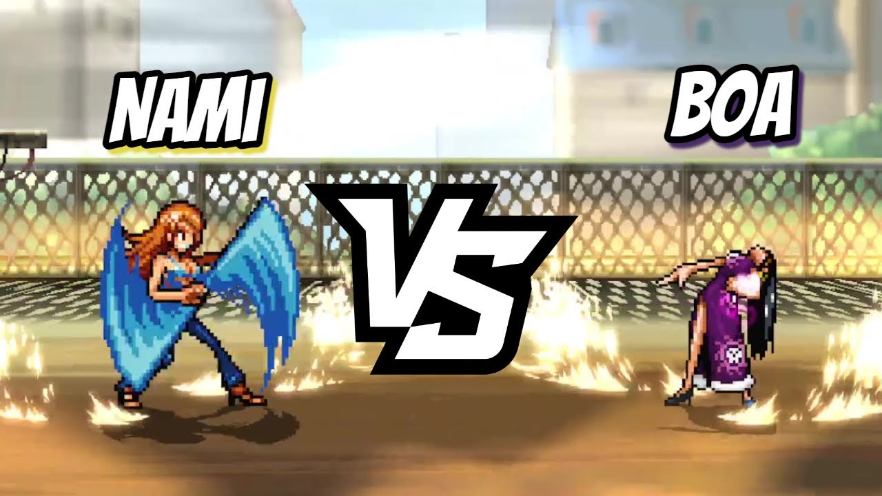 Nami Vs Boa Hancock One piece fights / Mugen YouTube