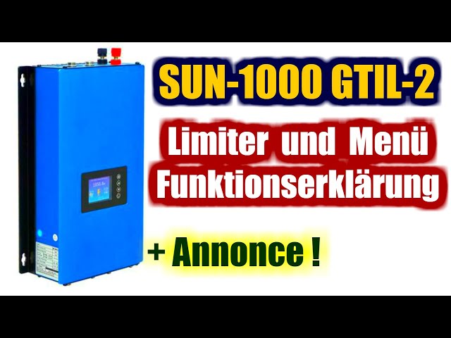 SUN 1000 / 2000 GTIL regeln ohne Limiter Version 2.0 - 3 Phasige