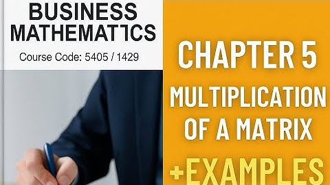 Aiou 1429 ||Matrix Multiplication | Chapter 5 | Matrix Examples