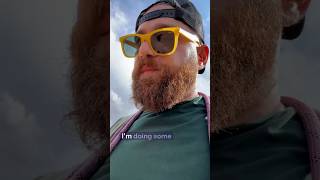 Building startup from tent with my dog #travel #adventure