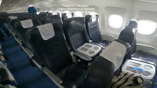 Business Class Seat Layout British Airways London to Gibraltar