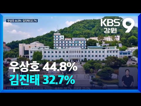 [2차 여론조사]① <strong>강원도지사</strong> 지지도…우상호 44.8%·김진태 32.7% / KBS  2026.05.15.