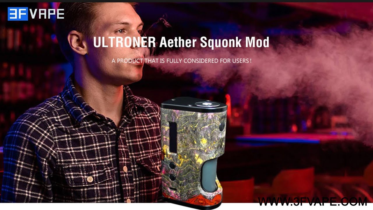 Buy Authentic ULTRONER Aether Squonker 80W TC VW Red Box Mod