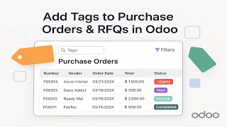 Add Tags To Odoo Purchase Orders And Rfqs With Odonity Purchase Tags App