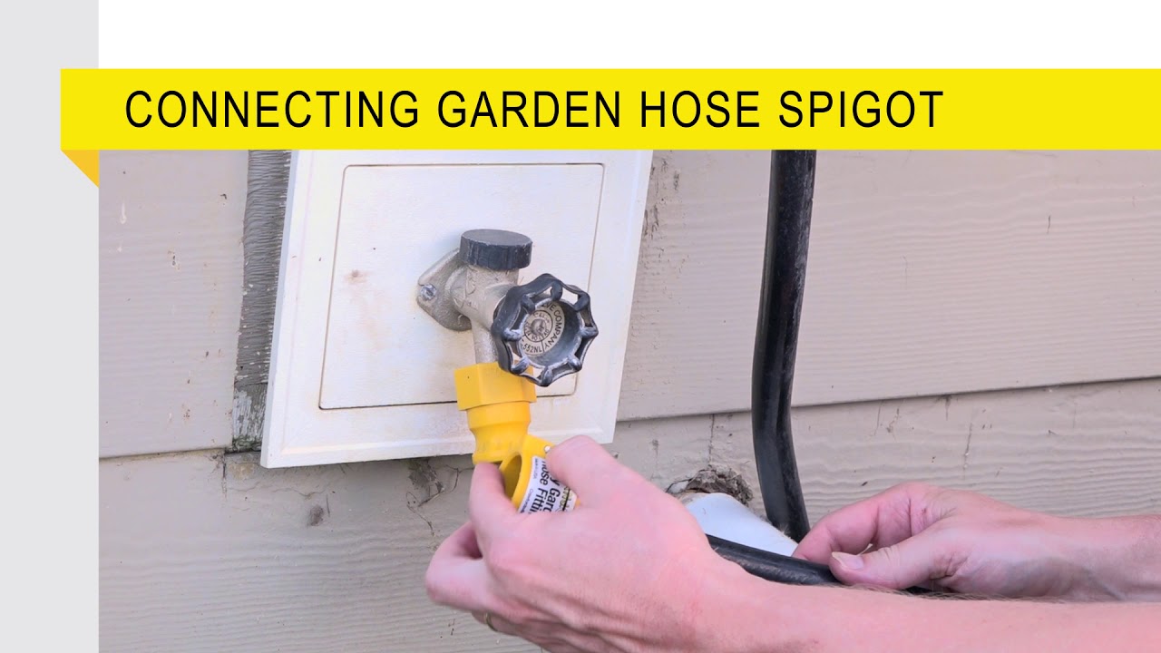 Banjo Connecting Garden Hose to Spigot YouTube