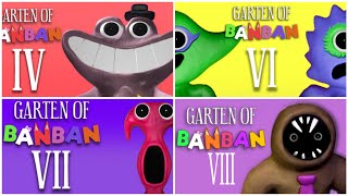 All Trailer Comparison: Garten Of Banban Chapter 8 Vs Chapter 7 Vs Chapter 6 Vs Chaptar 4