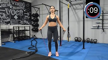 Elevação frontal + lateral (elástico extensor)