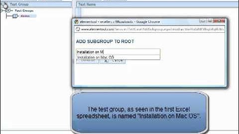 Upload Tests from Excel