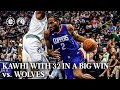 Kawhi With 32 In A Big Win Vs Timberwolves Highlights LA Clippers 