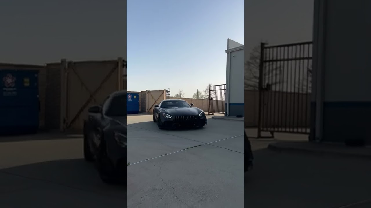 AMG GT R Pro Tuned exhaust noise￼ at the end 😍 
