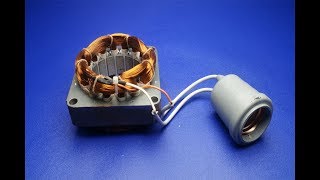Free energy light bulb 220 Volts Generator, New Experiment