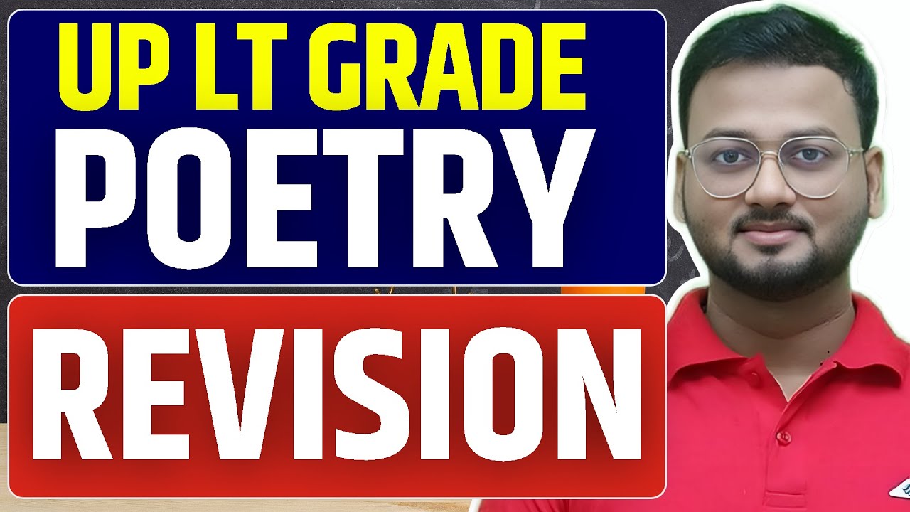 UP LT GRADE English | Poetry Complete Revision | Literature Lovers | AKSRajveer