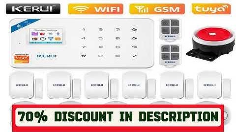 A must-have product! KERUI Home Security Alarm System W181 Wireless WiFi GSM Tuya APP Control Andr
