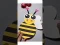 Bomble bee honey bee paper craft super easydiy craft ytshorts