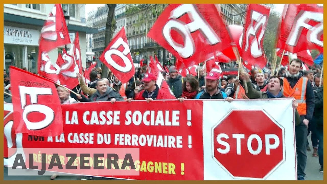باريس: فوضى عارمة للمسافرين بسبب إضراب عمال السكك الحديدية الذي يعطل الخدمة | الجزيرة الإنجليزية
