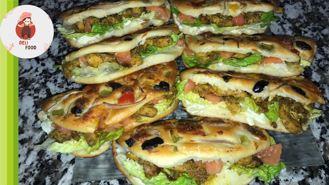 سندويشات سريعة التحضير بعجين قطنية و حشوة لذيذة جدا Sandwich fait en express