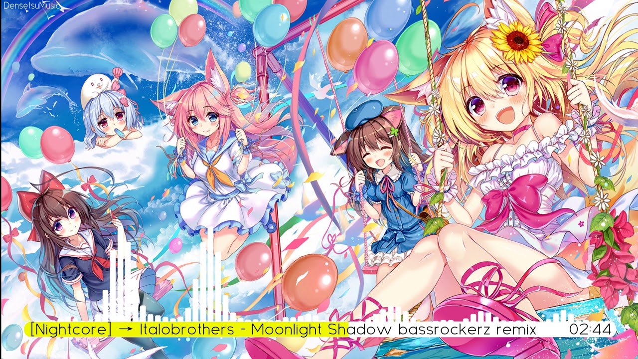 [Nightcore] → Italobrothers - Moonlight Shadow bassrockerz remix [Lyrics] [4K] [CC]