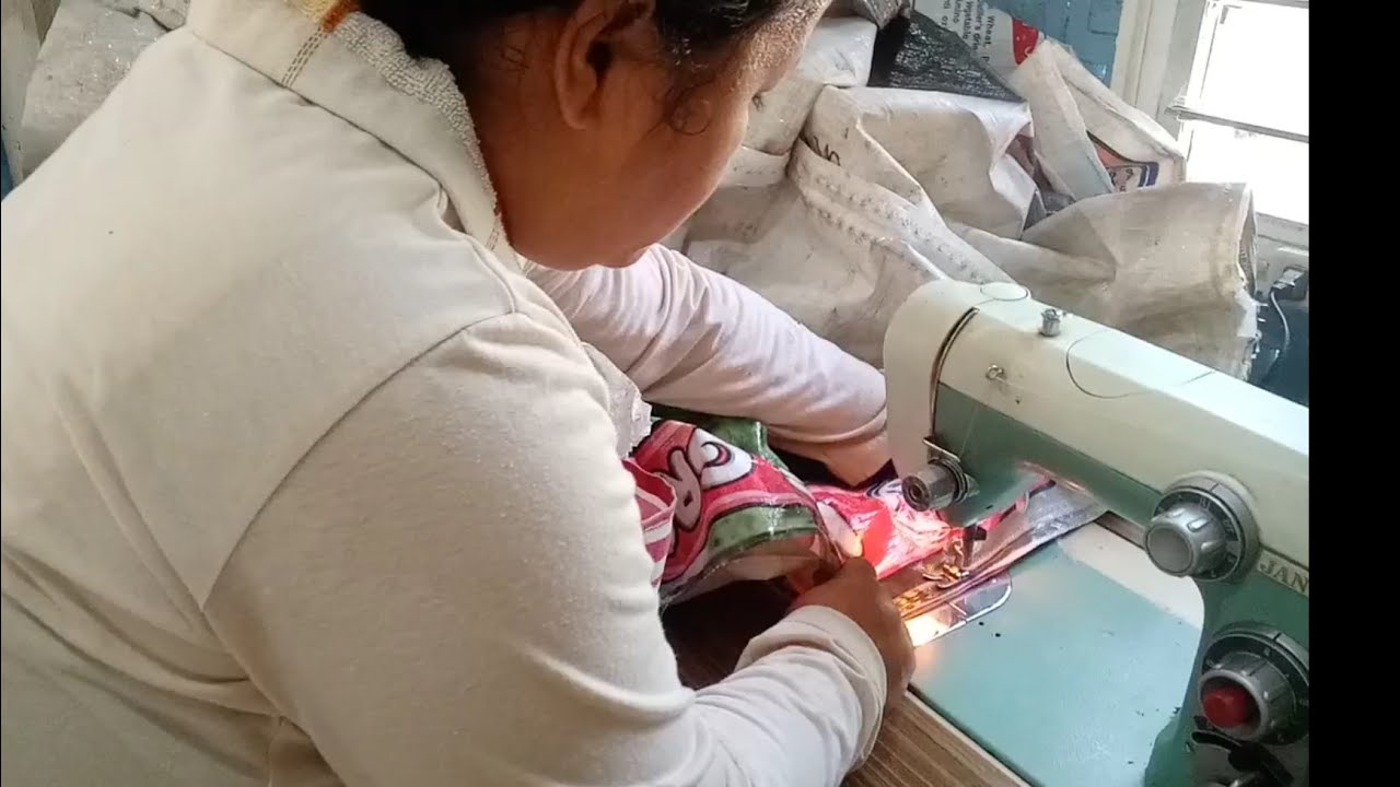 Making Tarp From Empty Bags YouTube