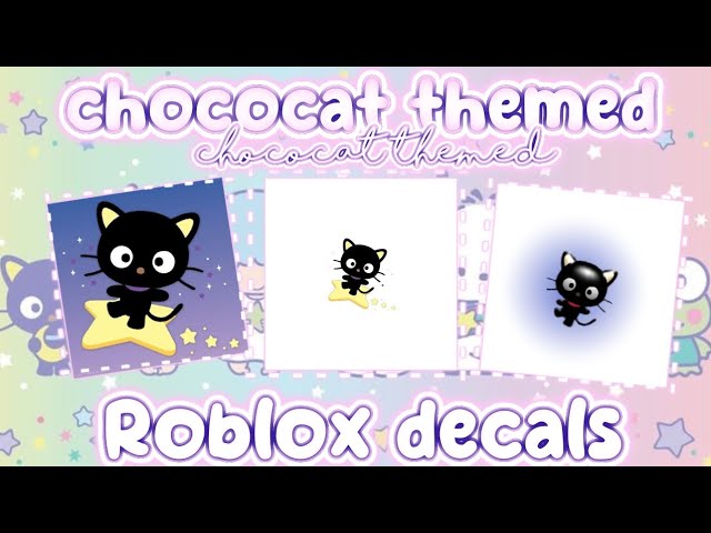 ⭐Chococat Themed Roblox Decals 🎀 For Your Journal, Royale High