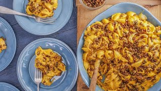 How to Make Quick Pumpkin Mac & Cheese with Spiced Pepitas by Rachael