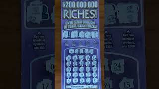 A NICE WIN!!🤑💰 #michiganlottery #scratchoffs #ytshorts #200,000,000 RICHES