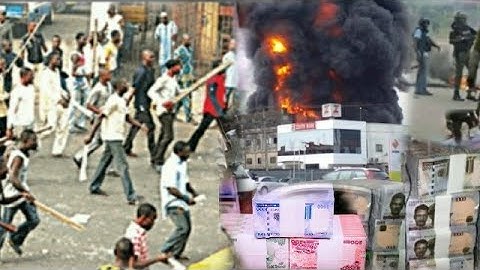 Inalillahi Videon Yadda Rikicin Zanga Zanga Ya Barke a Abuja akan canjin kudi za a kona Bankuna