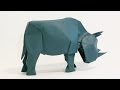 How to make an Origami Rhinoceros