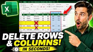 Delete Rows and Columns in Excel Like a Pro (Beginner Guide)