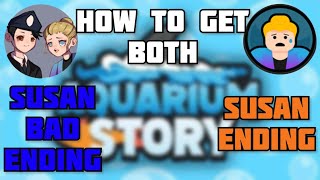 How to get both Susan Ending and Susan Bad Ending in Roblox Aquarium Story