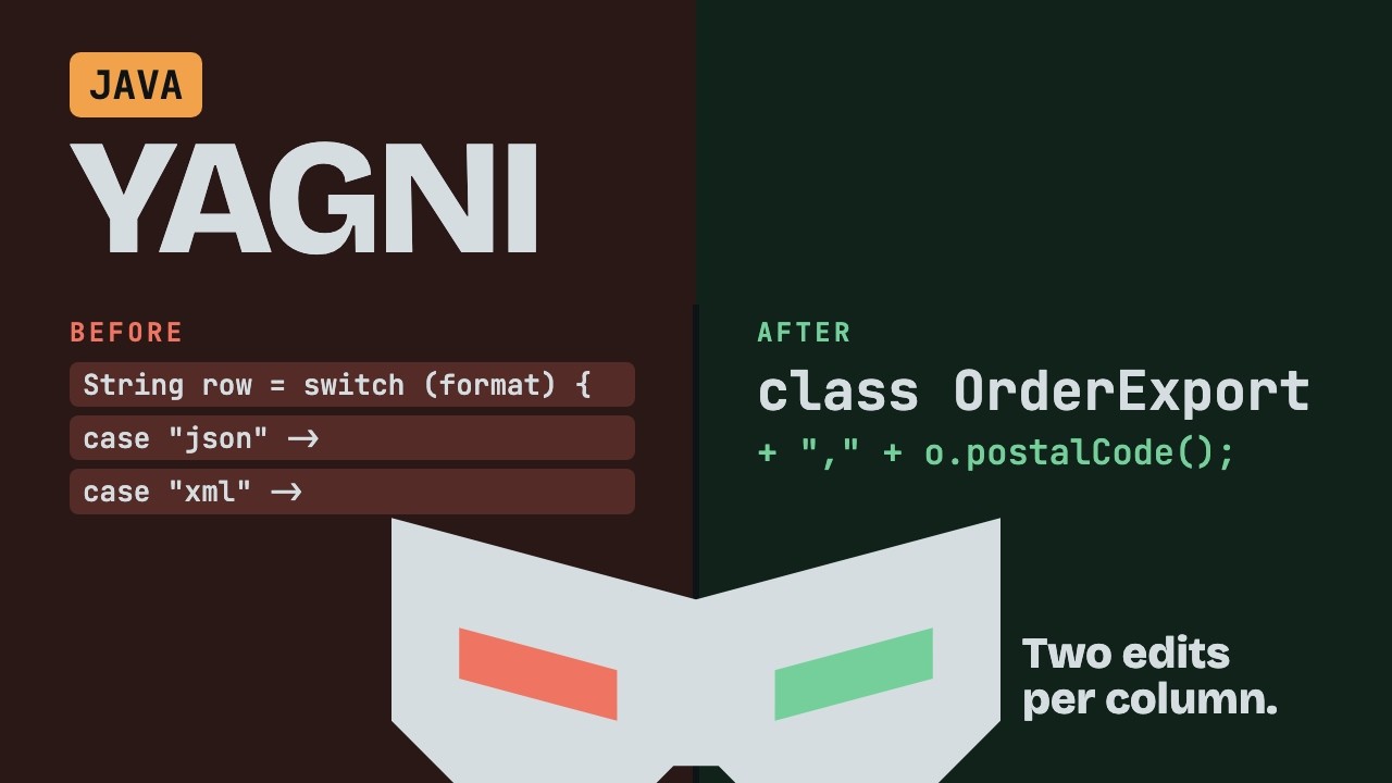 YAGNI in Java: Delete Speculative Config Options